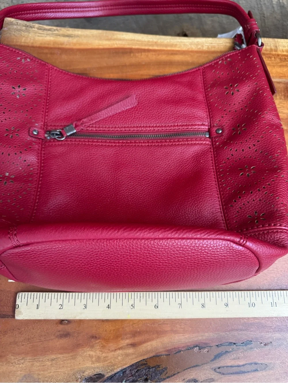 NWT The Sak Sequoia Leather Hobo Bag - Cayenne Mandala Perf Red